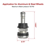 High-Pressure Clamp-in Tire Valves